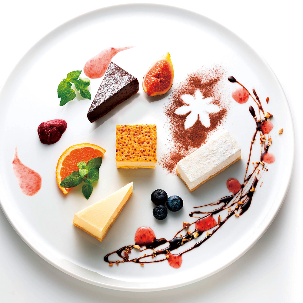 4種のフローズンケーキセット
