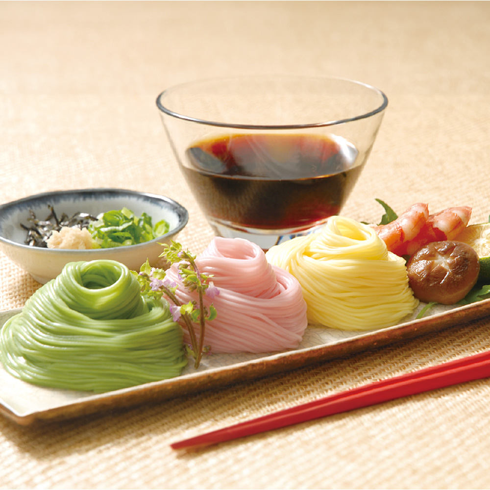 彩り三輪素麺と三輪むすび詰合せ