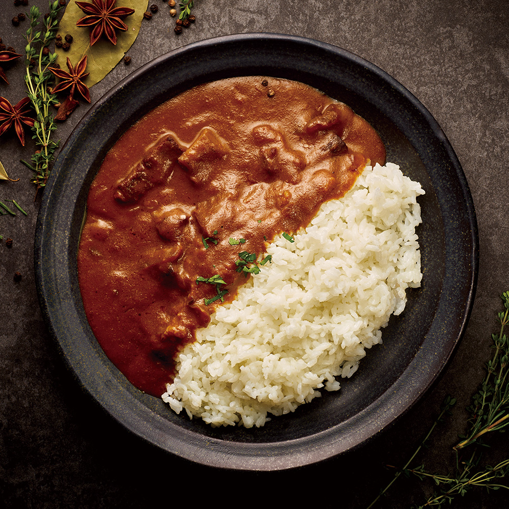 お肉屋さんの黒毛和牛カレーセット