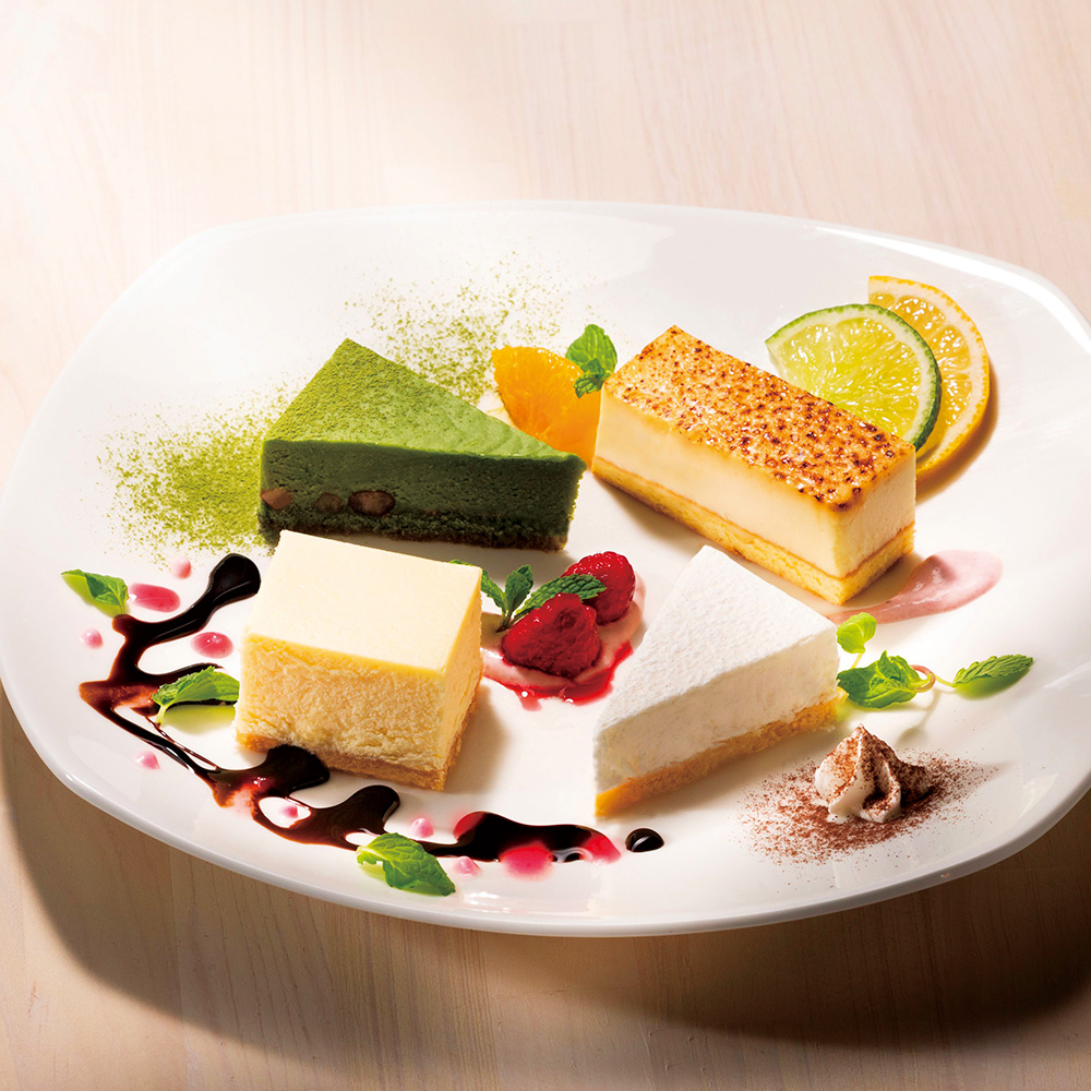 4種のフローズンケーキセット