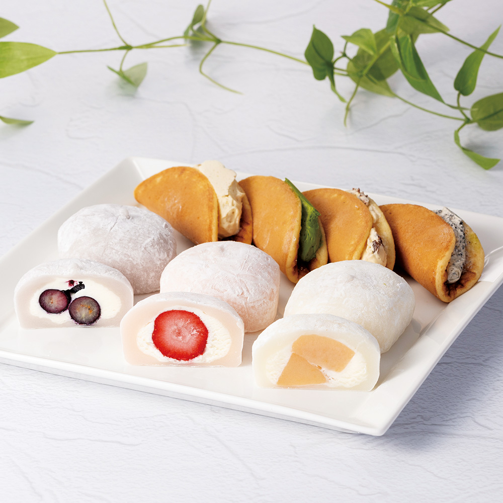 銀座千疋屋×東京花万　銀座フルーツ大福・どらバターサンド詰合せ